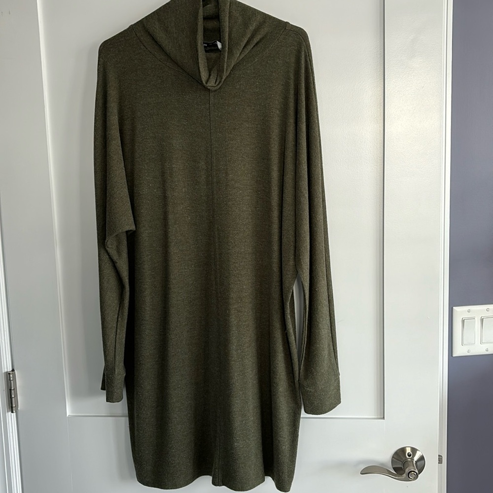Army green swea dress